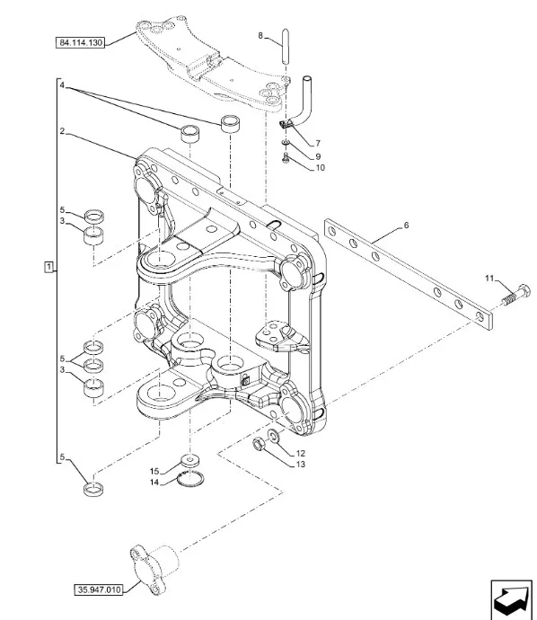 51567228 - Плита задней трёхточечной навески