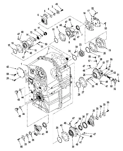 87350466 - Корпус задний КПП T9/St.